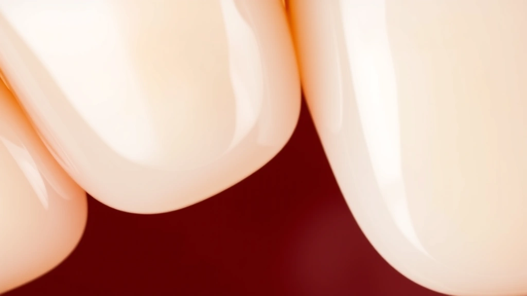 Detailed macro photograph of polished bonded teeth showing natural tooth texture, subtle color gradations, and seamless blending between bonded composite and natural tooth enamel, demonstrating the aesthetic quality and durability of modern cosmetic bonding materials