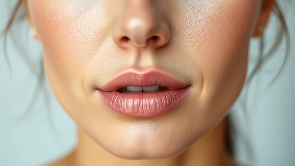 Close-up of a woman's face showing radiant, glowing skin with visible reduction in fine lines and wrinkles, soft natural lighting, youthful complexion, photorealistic beauty skincare result