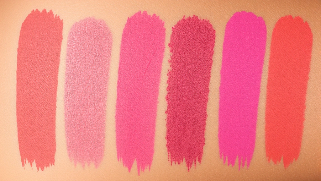 Close-up of vibrant MAC blush swatches on diverse skin tones showing rich pigmentation and color payoff, professional lighting