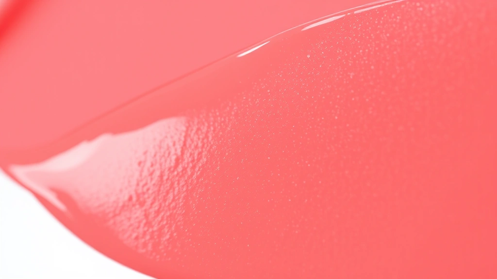 Detailed macro photography of lipstick texture showing smooth, creamy formula with visible jojoba oil sheen, demonstrating emollient-rich formulation quality