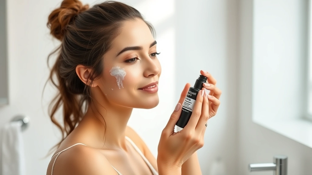 Beauty expert applying Lush facial cleanser to glowing skin in bright bathroom setting, demonstrating proper skincare application technique with natural lighting and minimal styling